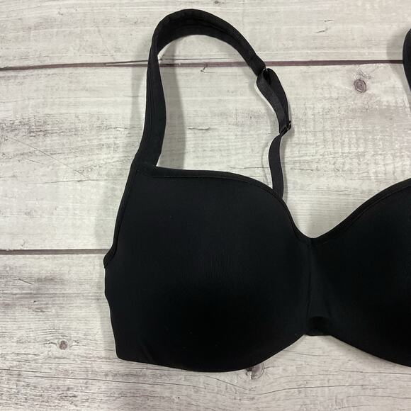 Le Mystere Bra Tisha Womens 32B Black Underwire T-Shirt L’ Image #955 NEW - Picture 2 of 10